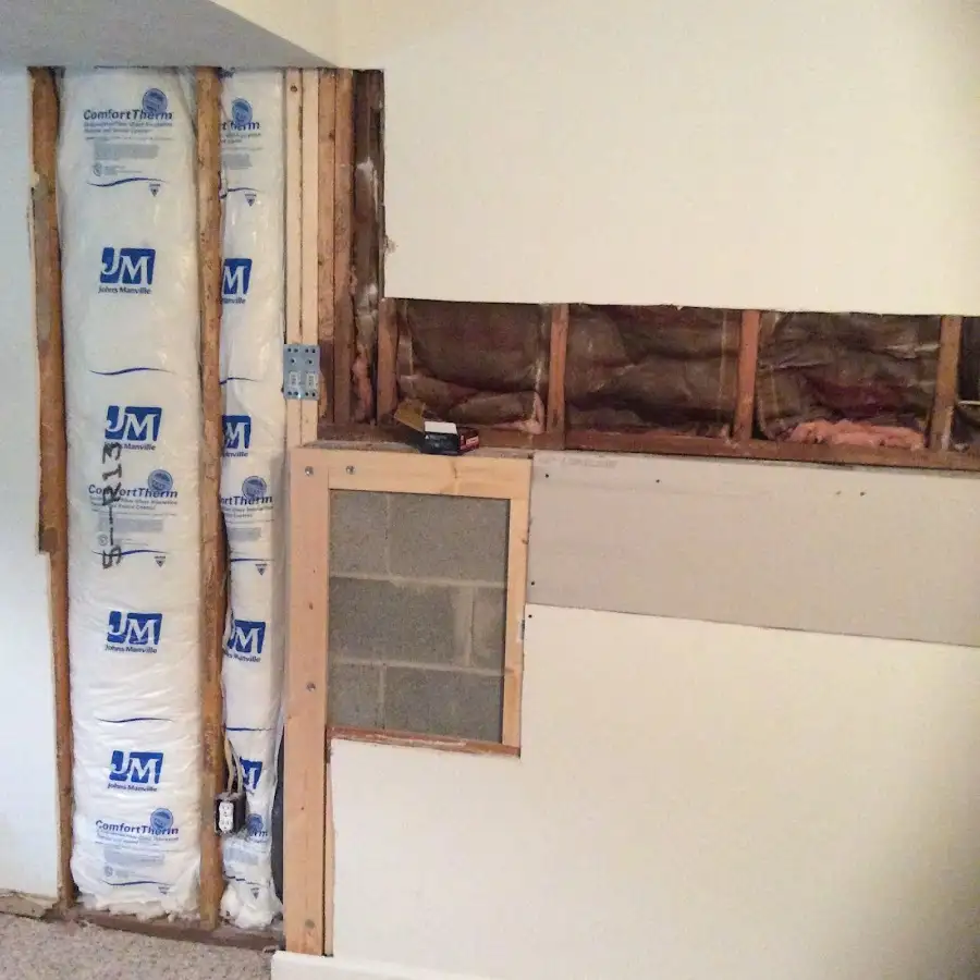 Wall insulation replacement during Structural Drying in Danvers